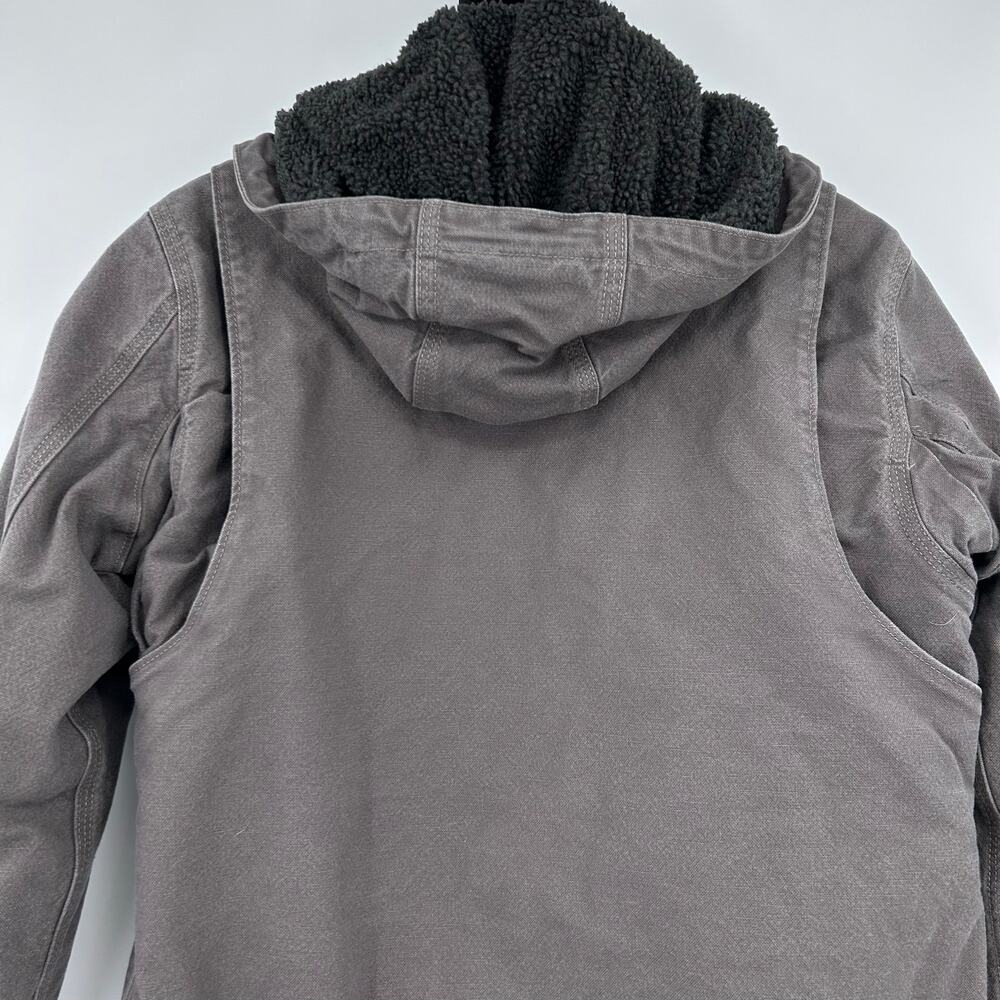 Carhartt Full Swing Caldwell Jacket Womens S Taupe Gray Sherpa Lined 102248 - Picture 11 of 12